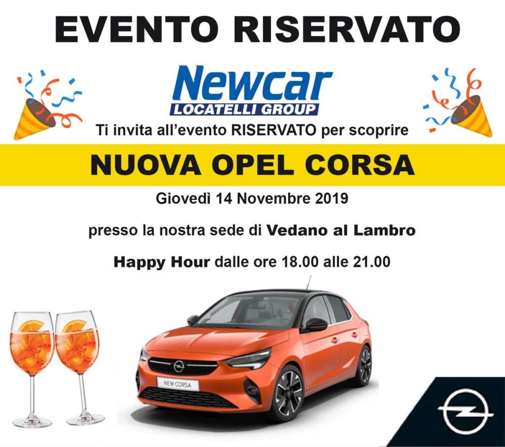 Nuova Opel Corsa